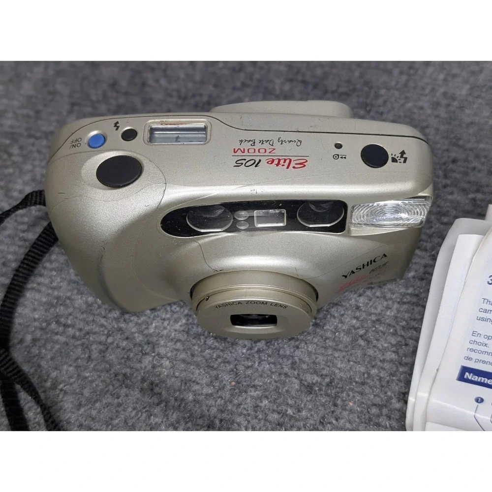 Yashica Kyocera Elite 105 Zoom 35mm Film Point & Shoot Camera TESTED READ